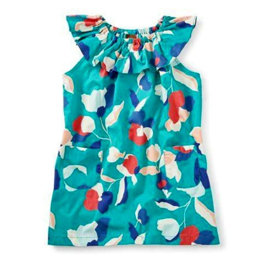 EUC Evie Ruffle Neck Dress